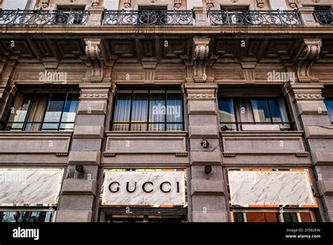 Gucci Storefront in Bari, Italy Stock Photo 